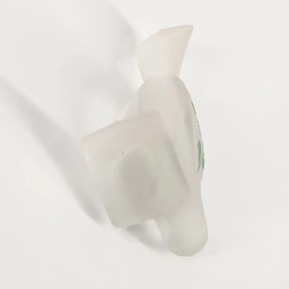 Frosted Glass‎ Sparrow Bird Hand Painted Flowers Small Figurine